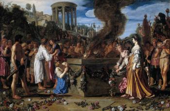 Pieter Lastman : Orestes and Pylades Disputing at the Altar